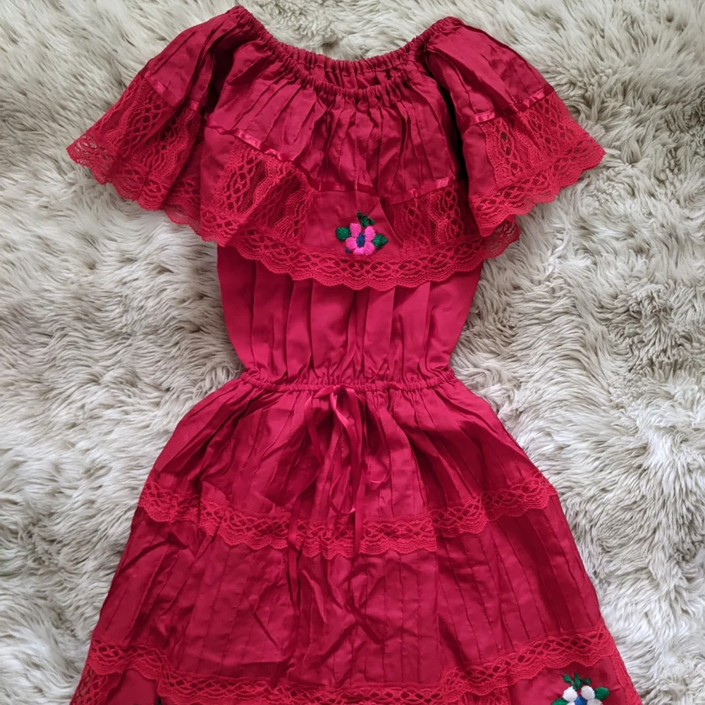 Vintage red dress - Picture 4 of 8